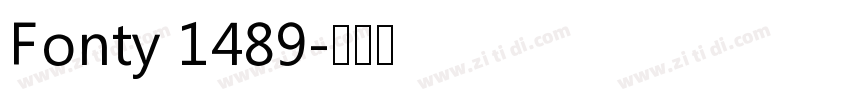 Fonty 1489字体转换
